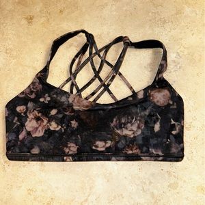 Floral patterned lululemon Free to be Wild Bra